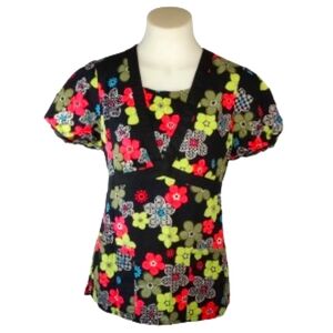 Cherokee Studio B Scrub Top Sz M